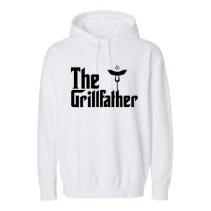 The Grillfather Father's Day Grill Garment-Dyed Fleece Hoodie