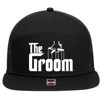 The Groom 7 Panel Mesh Trucker Snapback Hat