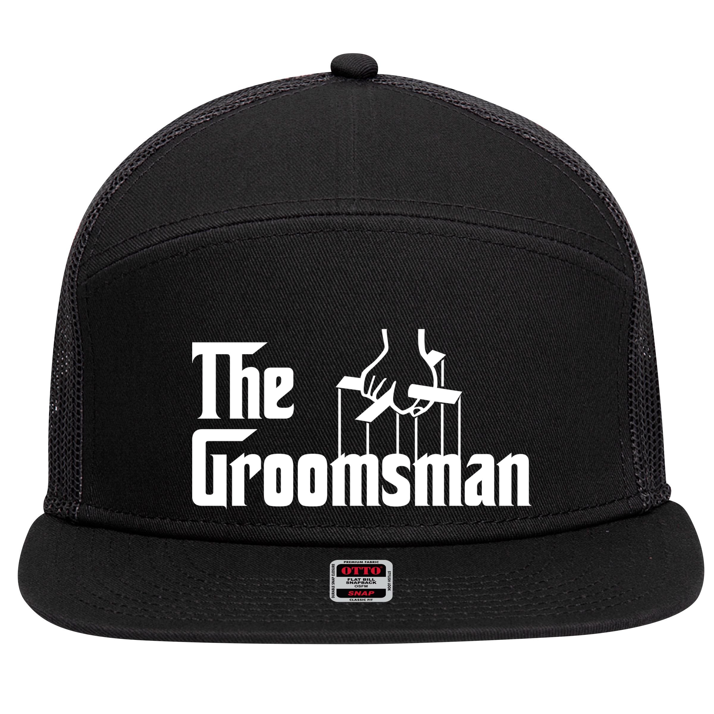 The Groomsman  7 Panel Mesh Trucker Snapback Hat