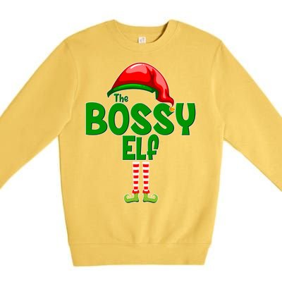 The Grumpy Elf Matching Christmas Premium Crewneck Sweatshirt