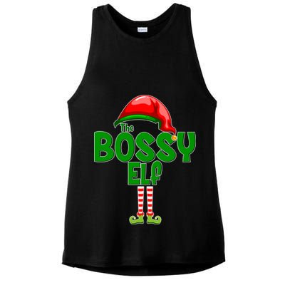 The Grumpy Elf Matching Christmas Ladies PosiCharge Tri-Blend Wicking Tank