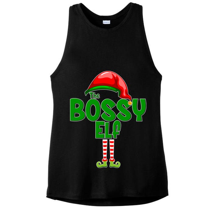 The Grumpy Elf Matching Christmas Ladies PosiCharge Tri-Blend Wicking Tank