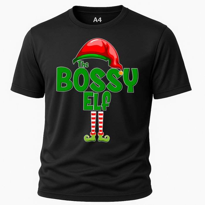 The Grumpy Elf Matching Christmas Cooling Performance Crew T-Shirt