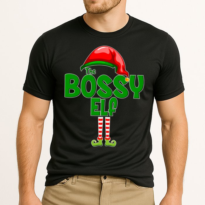 The Grumpy Elf Matching Christmas Cooling Performance Crew T-Shirt