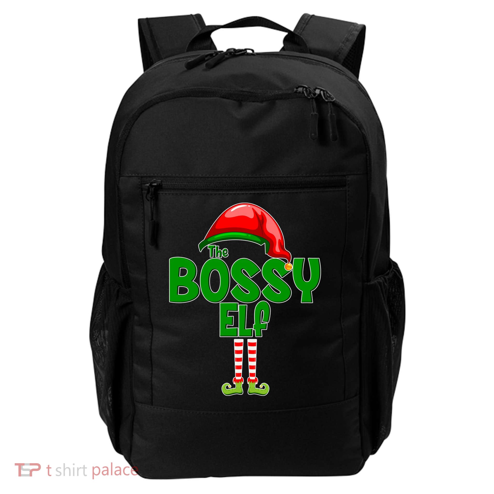 The Grumpy Elf Matching Christmas Daily Commute Backpack
