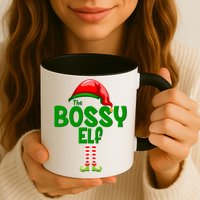 The Grumpy Elf Matching Christmas Mug