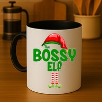 The Grumpy Elf Matching Christmas Mug