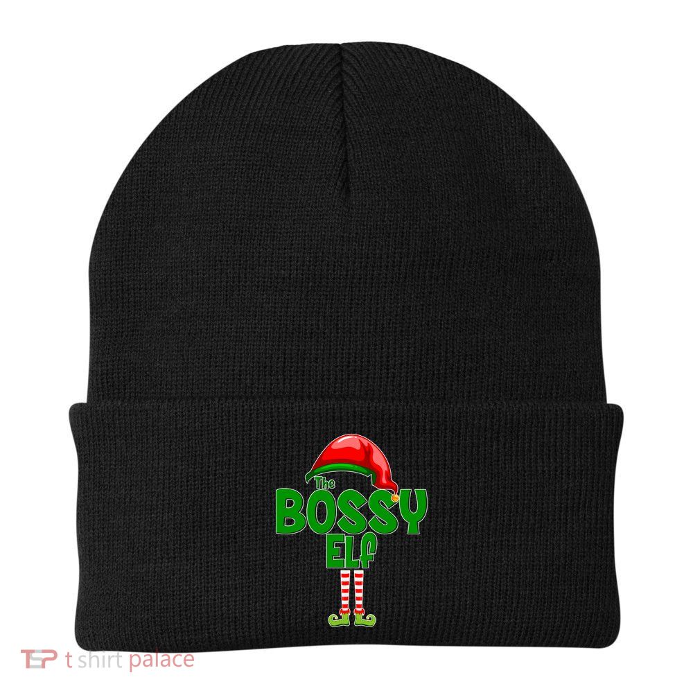 The Grumpy Elf Matching Christmas Beanie