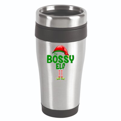 The Grumpy Elf Matching Christmas 16oz Travel Tumbler