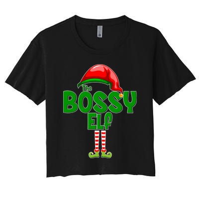 The Grumpy Elf Matching Christmas Crop Top