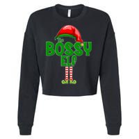 The Grumpy Elf Matching Christmas Cropped Pullover Crew
