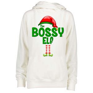 The Grumpy Elf Matching Christmas Womens Funnel Neck Pullover Hood