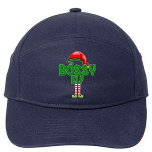 The Grumpy Elf Matching Christmas 7-Panel Snapback Hat