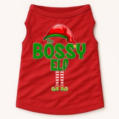 The Grumpy Elf Matching Christmas Doggie Tank