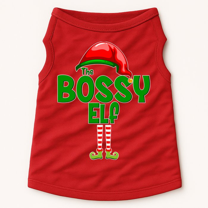 The Grumpy Elf Matching Christmas Doggie Tank