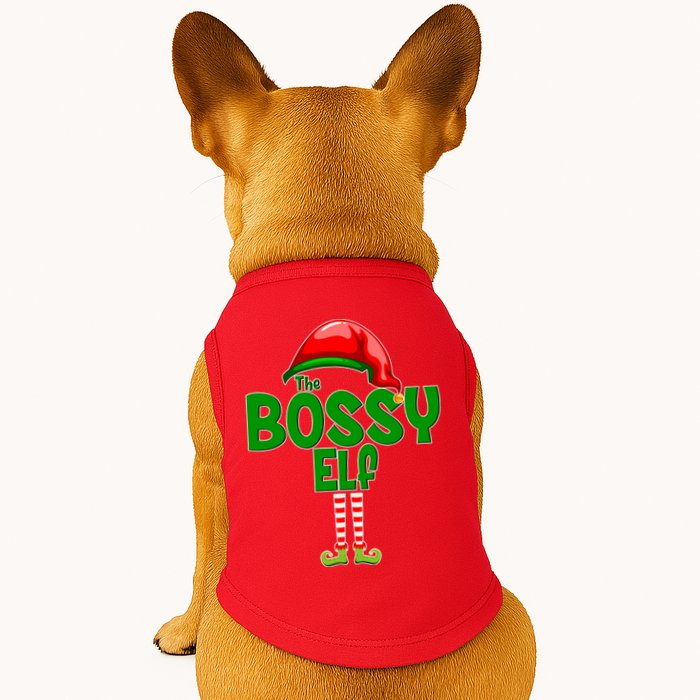 The Grumpy Elf Matching Christmas Doggie Tank
