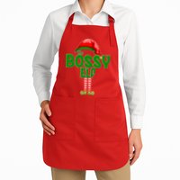 The Grumpy Elf Matching Christmas Apron