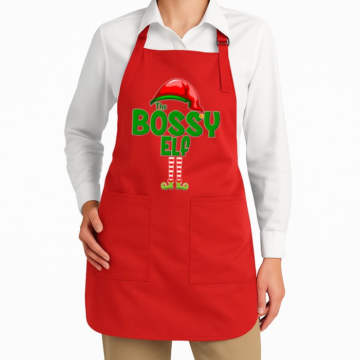 The Grumpy Elf Matching Christmas Apron