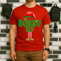 The Grumpy Elf Matching Christmas T-Shirt