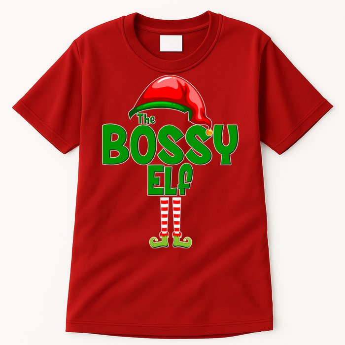 The Grumpy Elf Matching Christmas Tall T-Shirt