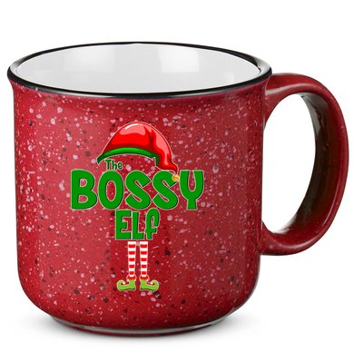 The Grumpy Elf Matching Christmas 15oz Campfire Ceramic Mug