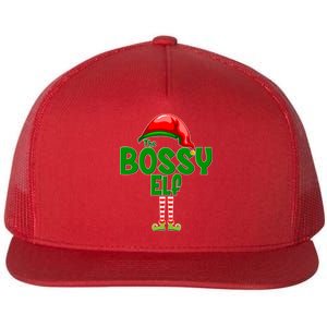 The Grumpy Elf Matching Christmas Flat Bill Trucker Hat