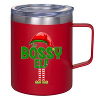 The Grumpy Elf Matching Christmas 12oz Stainless Steel Coffee Mug