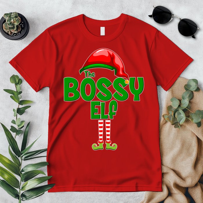 The Grumpy Elf Matching Christmas Premium T-Shirt