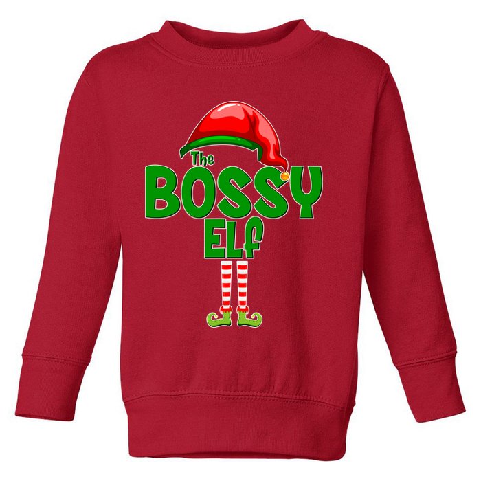 The Grumpy Elf Matching Christmas Toddler Sweatshirt