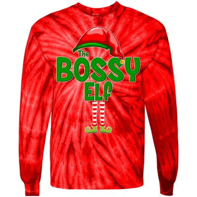 The Grumpy Elf Matching Christmas Tie-Dye Long Sleeve Shirt