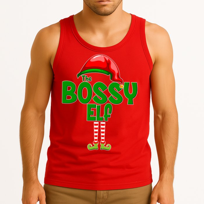 The Grumpy Elf Matching Christmas Tank Top