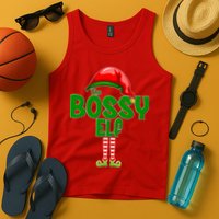 The Grumpy Elf Matching Christmas Tank Top