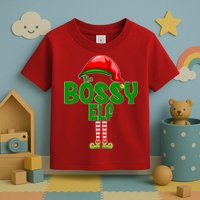 The Grumpy Elf Matching Christmas Toddler T-Shirt