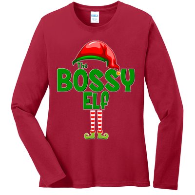 The Grumpy Elf Matching Christmas Ladies Long Sleeve Shirt