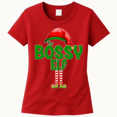 The Grumpy Elf Matching Christmas Womens T-Shirt