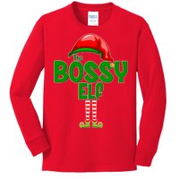 The Grumpy Elf Matching Christmas Kids Long Sleeve Shirt