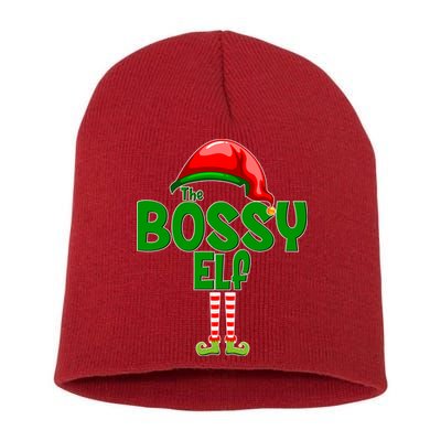 The Grumpy Elf Matching Christmas Short Acrylic Beanie