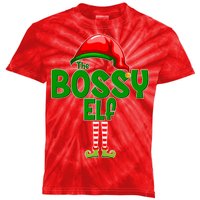 The Grumpy Elf Matching Christmas Kids Tie-Dye T-Shirt