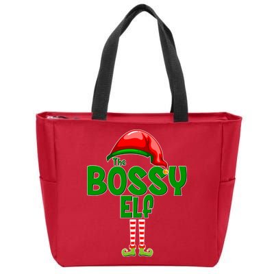 The Grumpy Elf Matching Christmas Zip Tote Bag