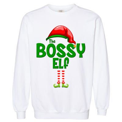 The Grumpy Elf Matching Christmas Garment-Dyed Sweatshirt