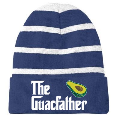 The Guacfather Striped Beanie with Solid Band