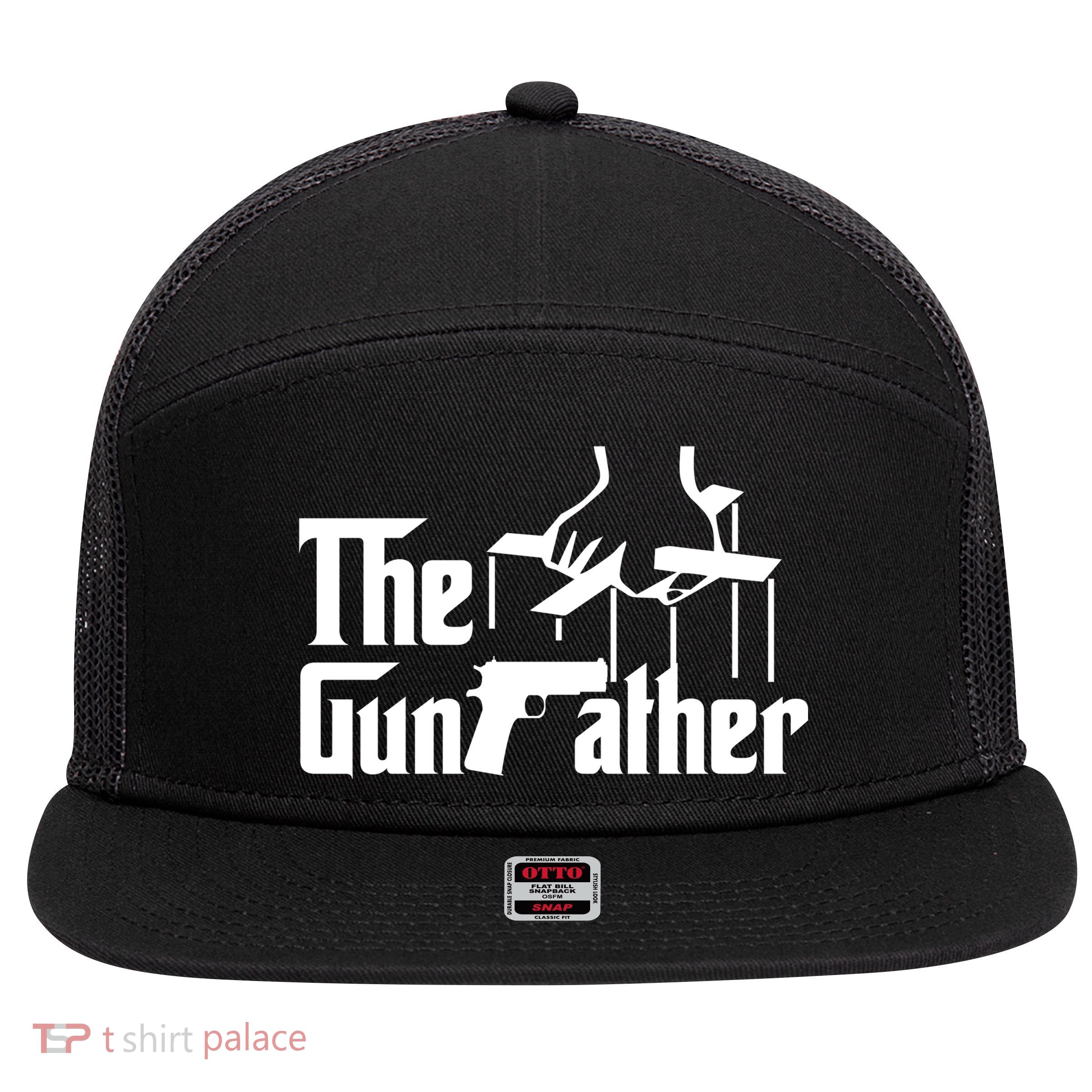 The Gun Father 7 Panel Mesh Trucker Snapback Hat
