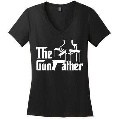 The Gun Father Women's V-Neck T-Shirt
