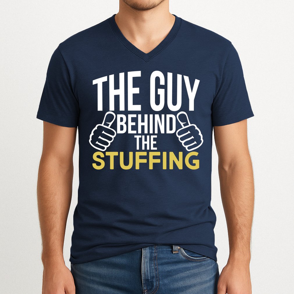 The Guy Behind The Stuffing V-Neck T-Shirt