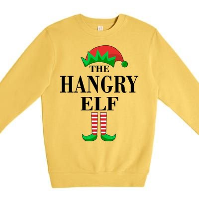 The Hangry Elf Funny Family Matching Christmas Premium Crewneck Sweatshirt