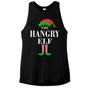 The Hangry Elf Funny Family Matching Christmas Ladies PosiCharge Tri-Blend Wicking Tank