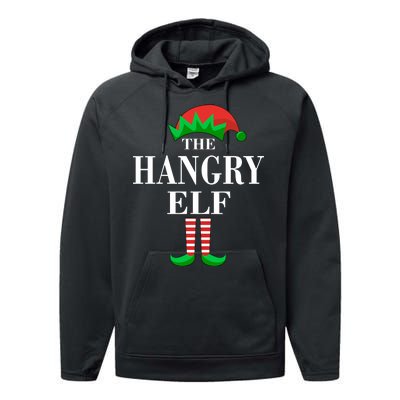 The Hangry Elf Funny Family Matching Christmas Performance Fleece Hoodie