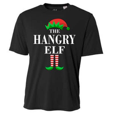 The Hangry Elf Funny Family Matching Christmas Cooling Performance Crew T-Shirt