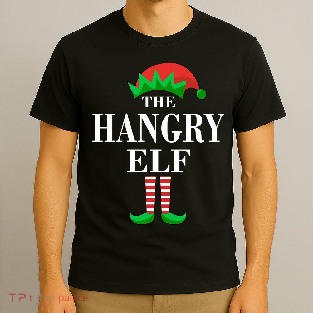 The Hangry Elf Funny Family Matching Christmas T-Shirt
