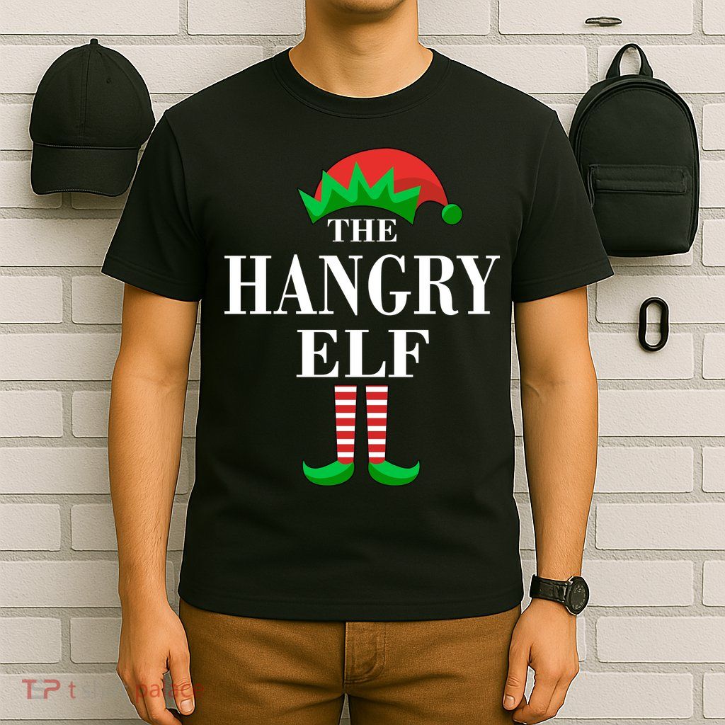 The Hangry Elf Funny Family Matching Christmas T-Shirt